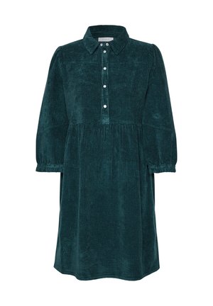 Street One Studio, KNIELANGES KLEID AUS CORD IN UNIFARBE - Robe chemise - mossed green