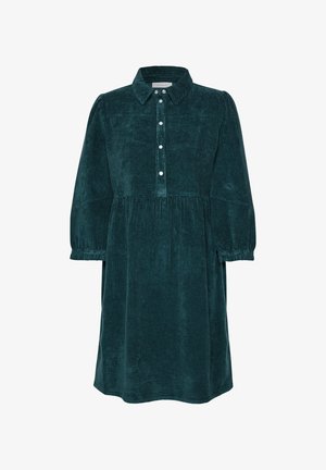 Street One Studio, KNIELANGES KLEID AUS CORD IN UNIFARBE - Robe chemise - mossed green