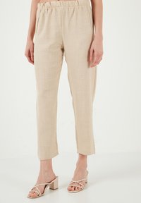 LELA REGULAR FIT - Hlače - beige