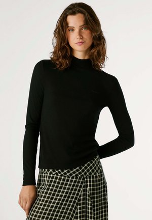BARBARA - Pikkade varrukatega topp - black