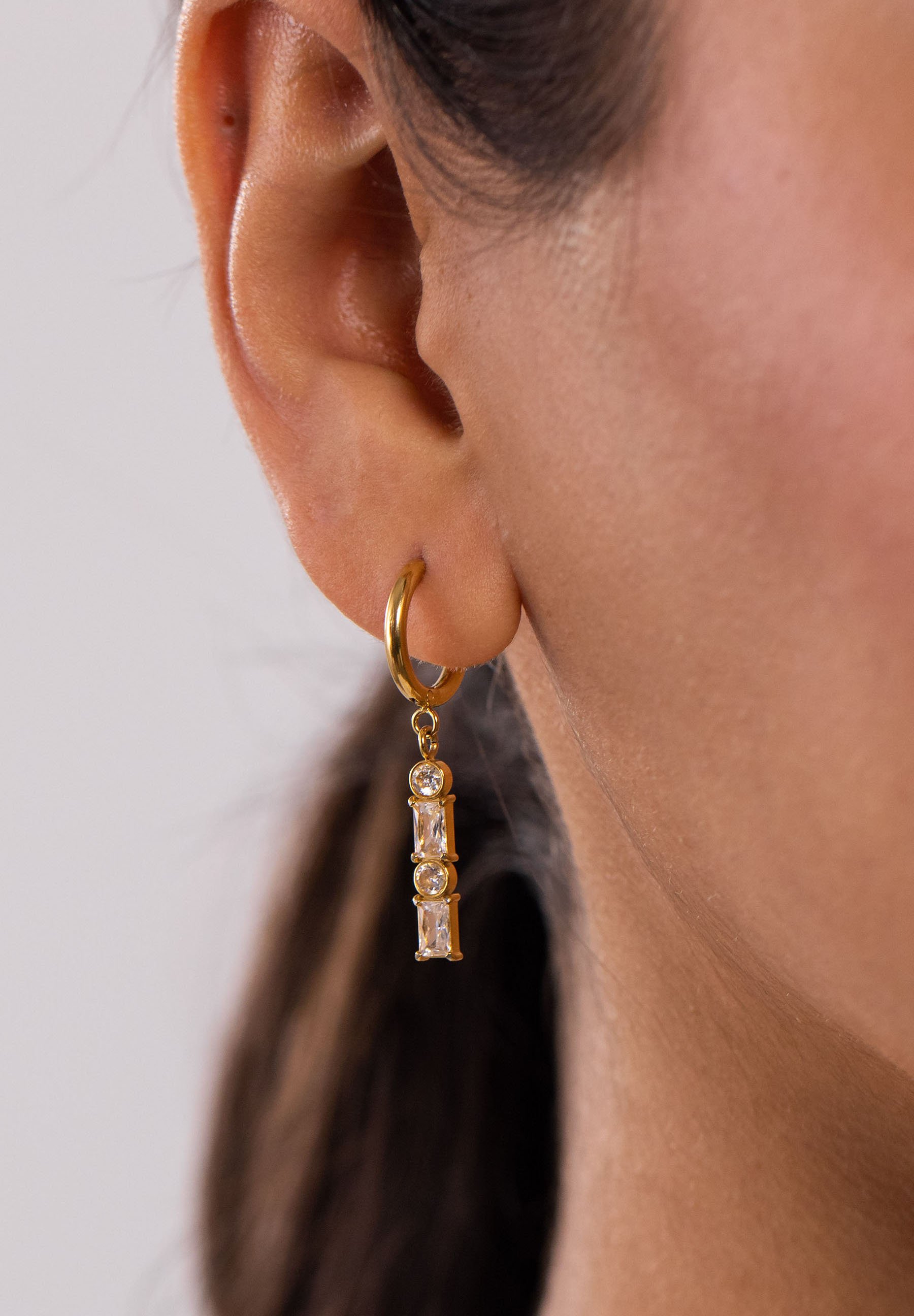 PURELEI POWDER Boucles d'oreilles gold-coloured/doré