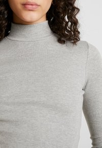 Missguided HIGH NECK CROP 2 PACK - Camisola de manga comprida - black/grey