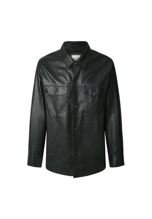 Pepe Jeans Lederjacke - black
