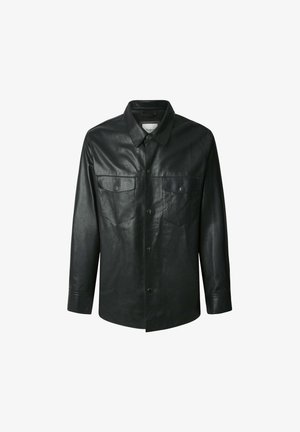 Pepe Jeans Lederjacke - black