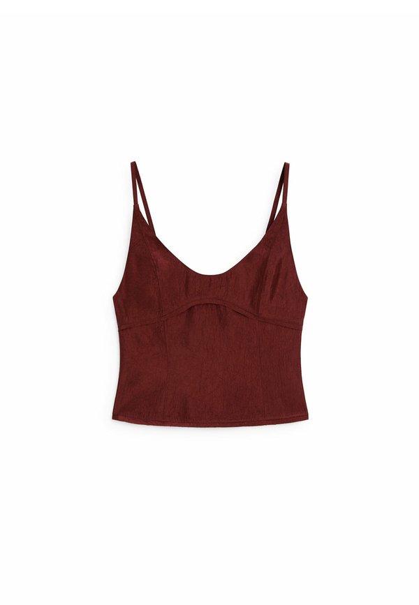 WITH SEAM DETAILS - Blouse - bordeaux2