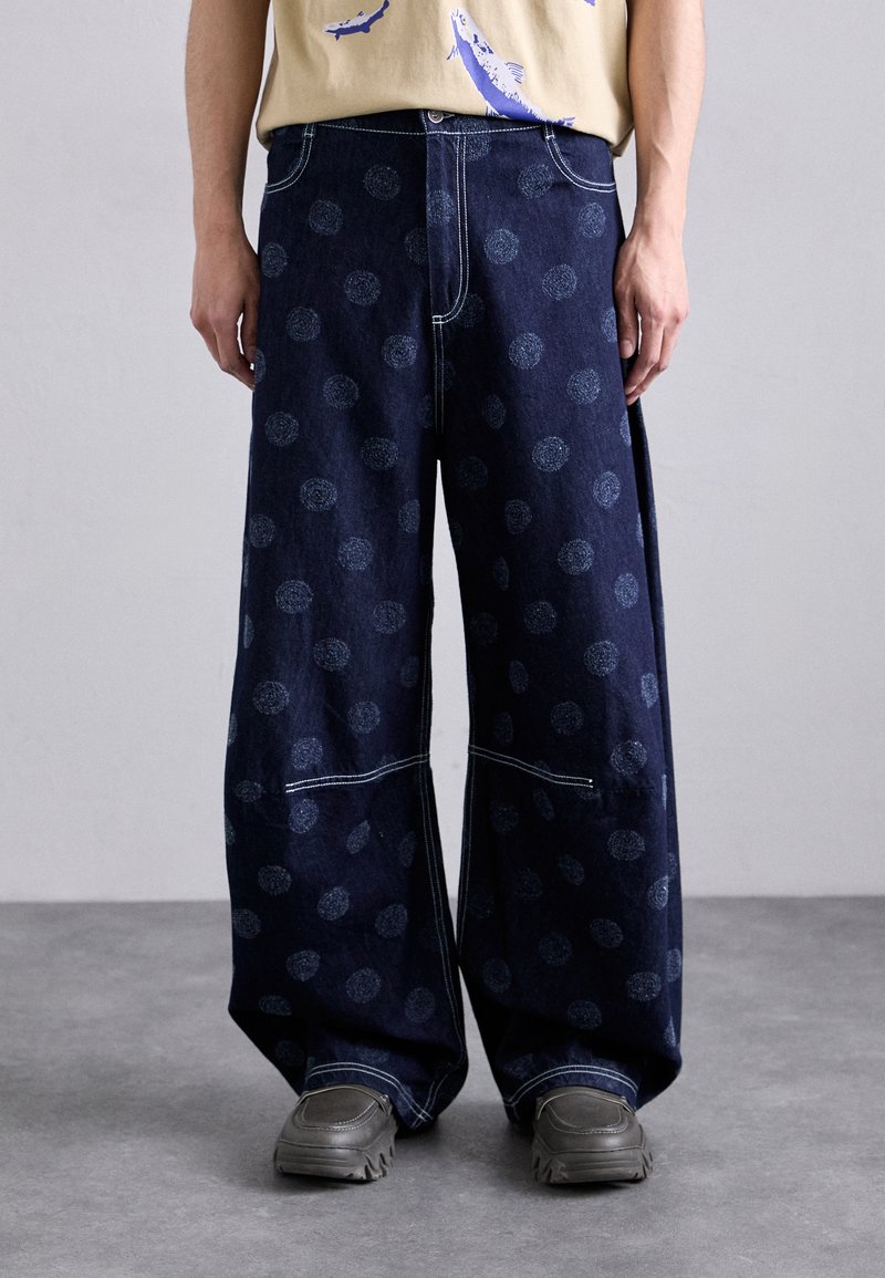 Henrik Vibskov DART PANTS - Jean boyfriend - dark blue