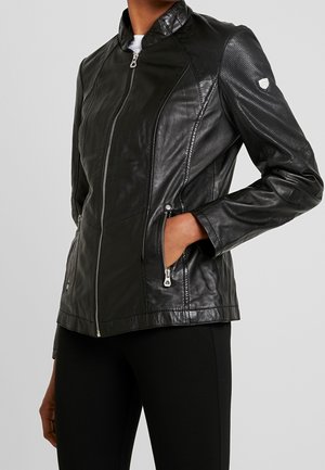 Leren jas - black