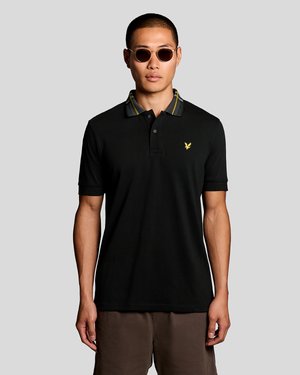 Lyle & Scott TARTAN - Pólóing - jet black