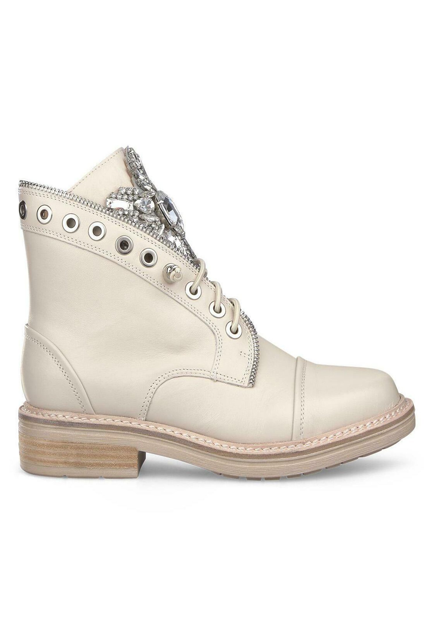 Alma en Pena Stivaletti stringati blanco/avorio