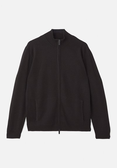 Emporio Armani CARDIGAN - Kardigán - grey fancy