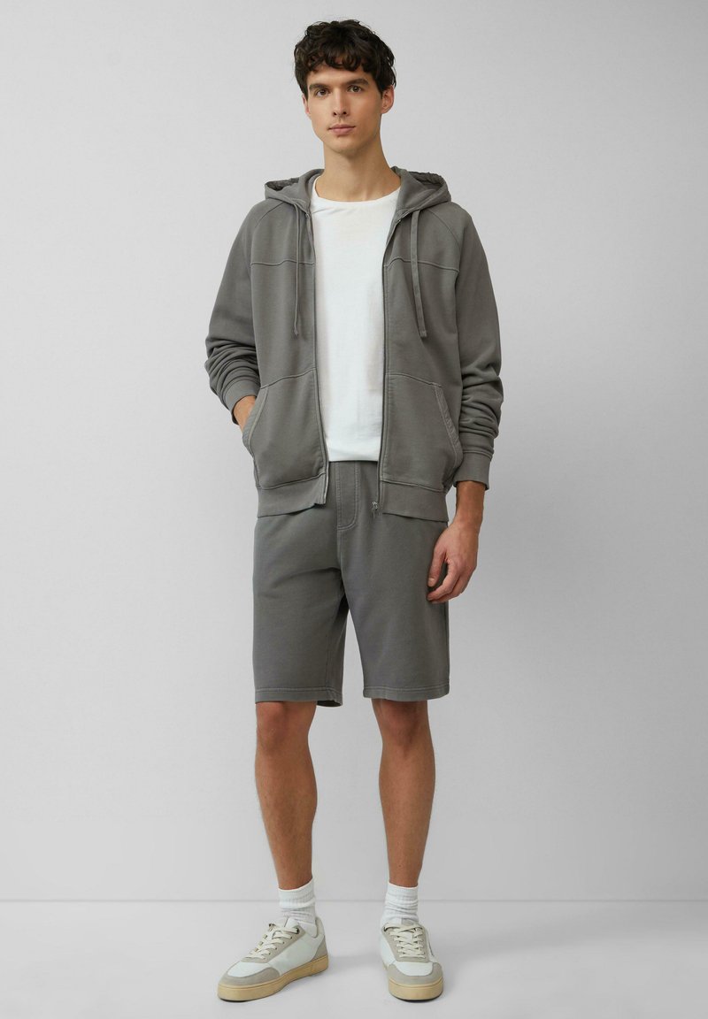 s.Oliver - WEICHE IM - Zip-up sweatshirt - grau meliert, Enlarge