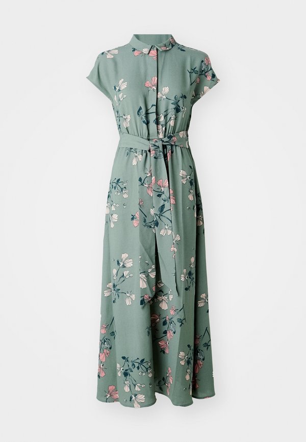 VMNEWHALLIE TIE DRESS - Shirt dress - laurel wreath2