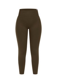 LEGGINGS INVISIBLE SCRUNCH SEAMLESS ELIN - Punčochy - khaki