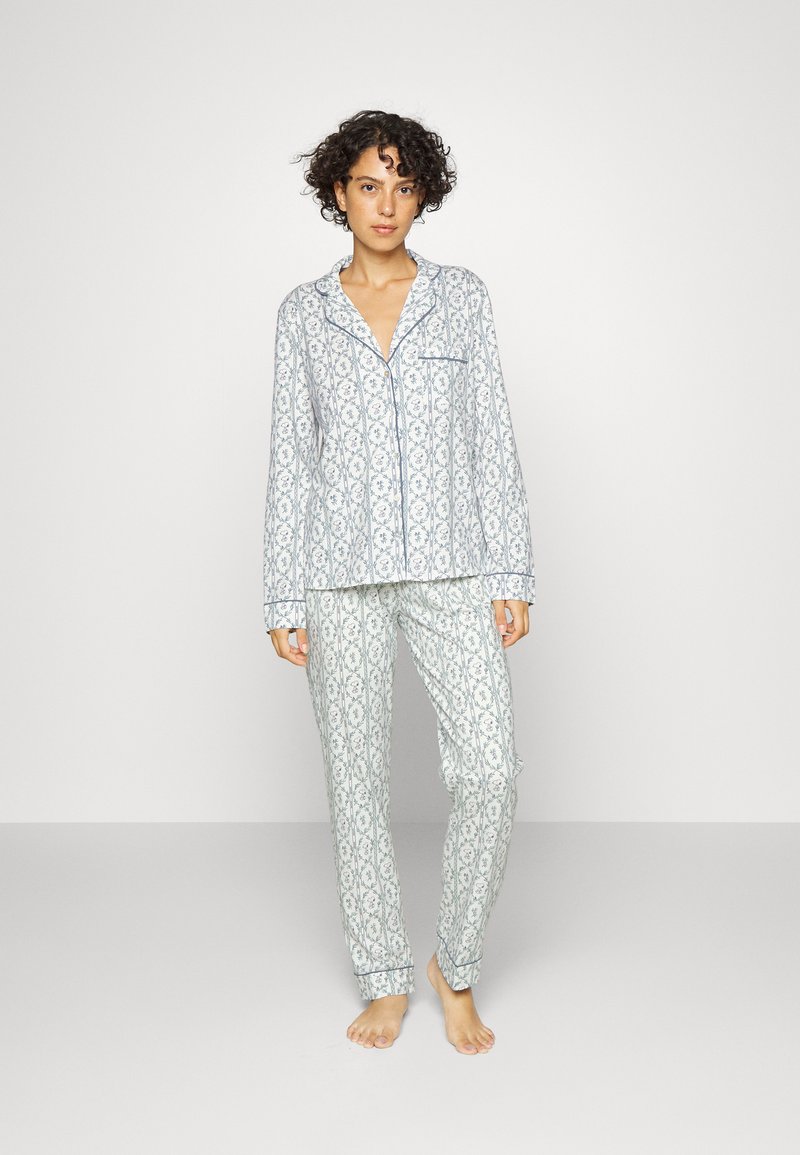women'secret TOILE LONG SLEEVES MASCULINE - Pyjama - green/mehrfarbig ...