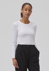 Modström IGOR CROP - Top s dlhým rukávom - offwhite