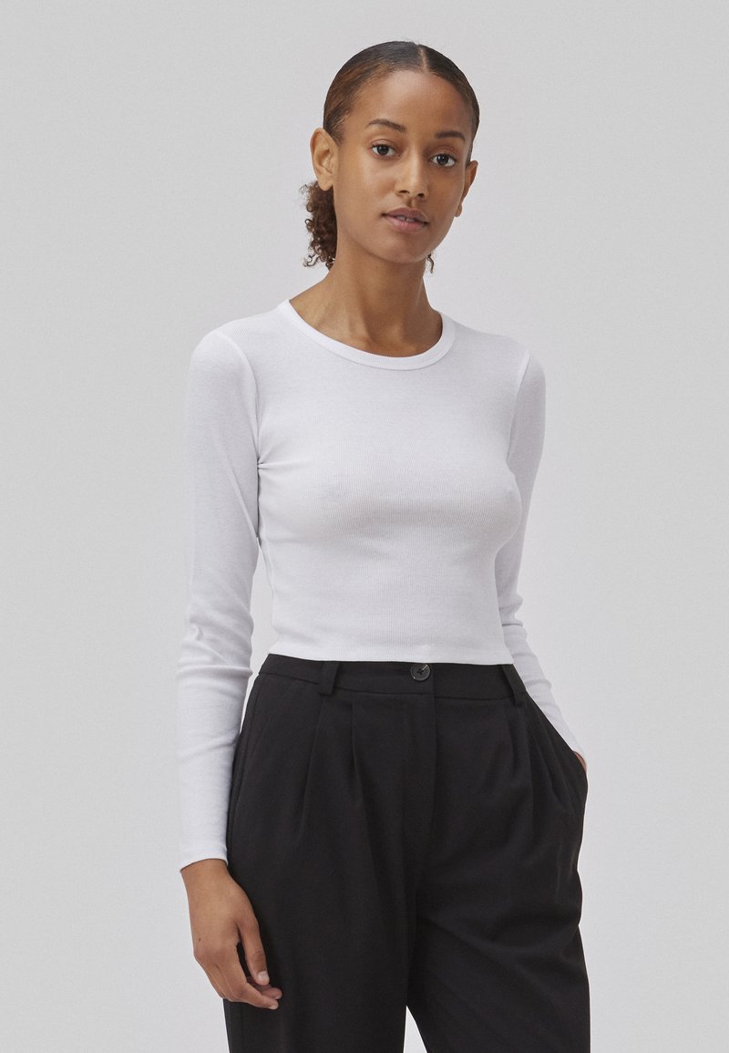 Modström IGOR CROP - Top s dlhým rukávom - offwhite