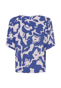 comma Bluse - royal weiß