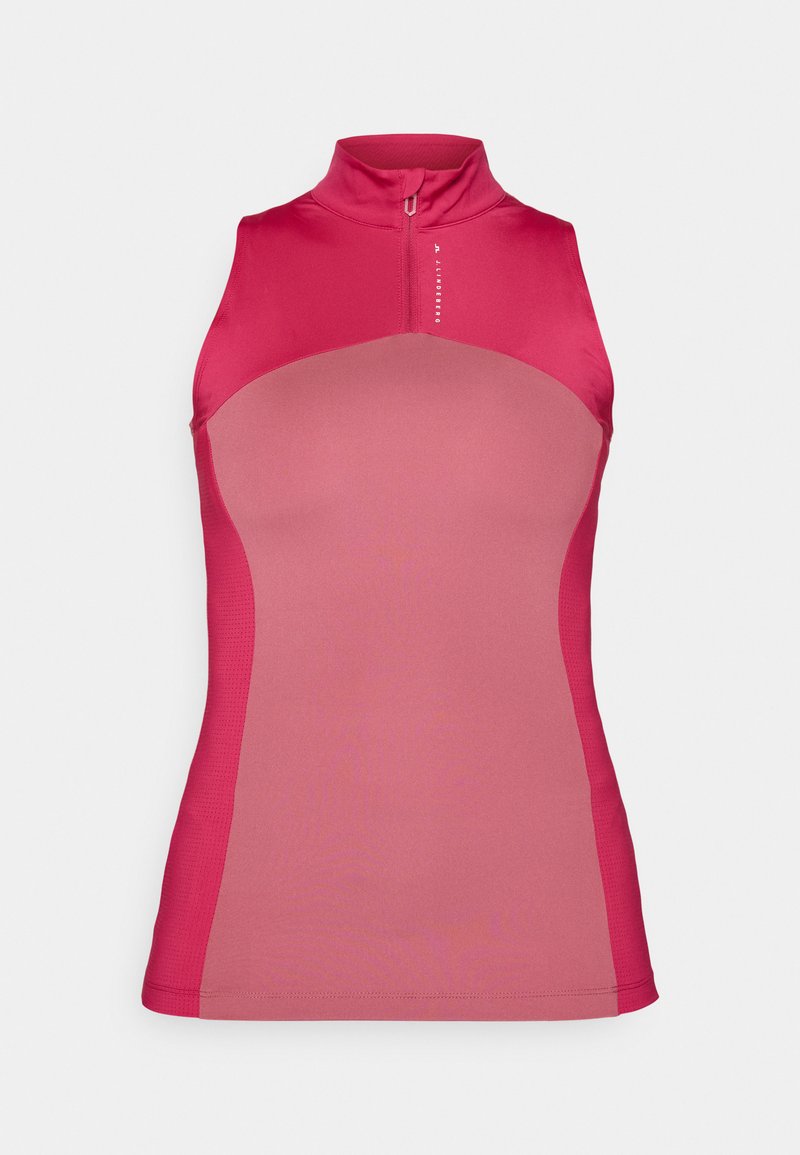 J.LINDEBERG Sports Top bordeauxrood