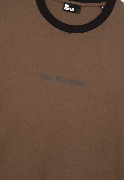 The Kooples T-shirt con stampa - dark brown