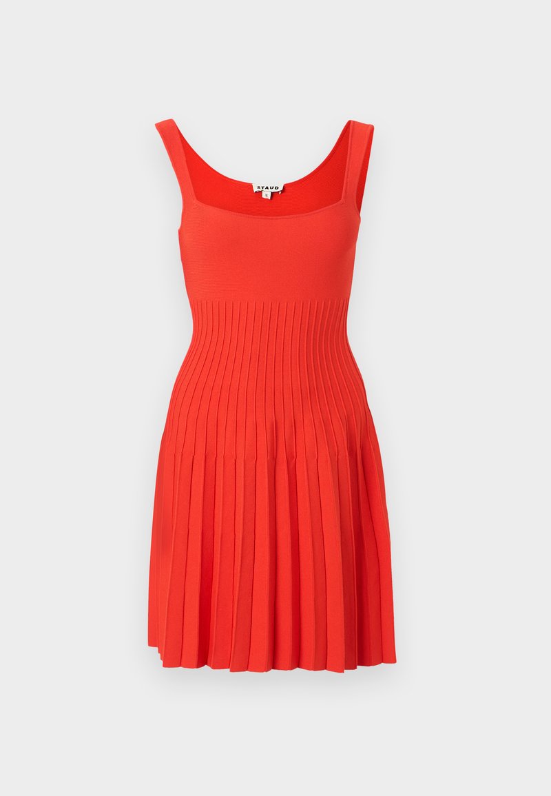 STAUD Gebreide jurk oranje STAUD Gebreide jurk oranje
