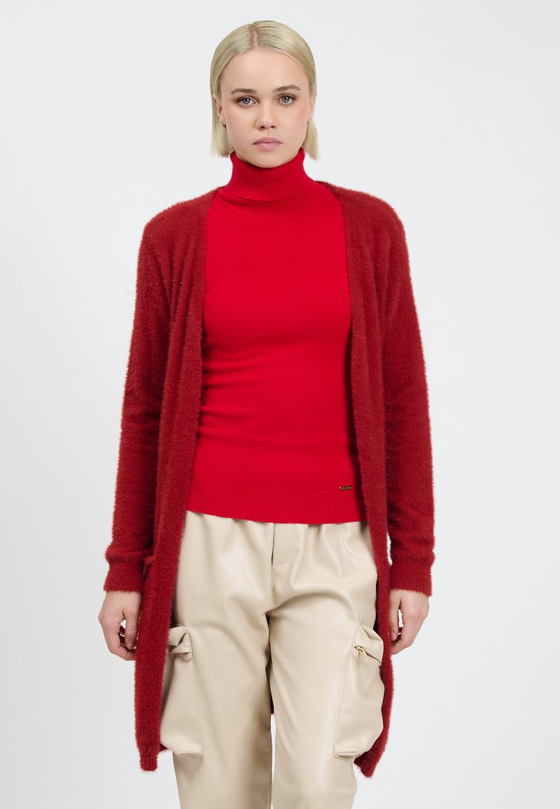 INFLUENCER FLUFFY - Vest - cognac