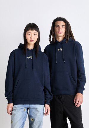 Tommy Jeans HOODIE UNISEX - Bluză de molton - dark night navy