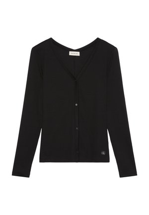 Calvin Klein Jeans, LABEL BUTTON - Camiseta de manga larga - black