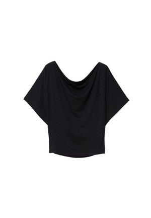 BASIC BATWING SLEEVE  - T-Shirt print - black