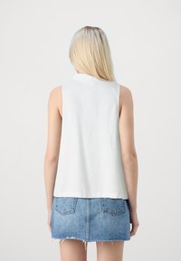 GAP CROP - Gombos blúz - optic white