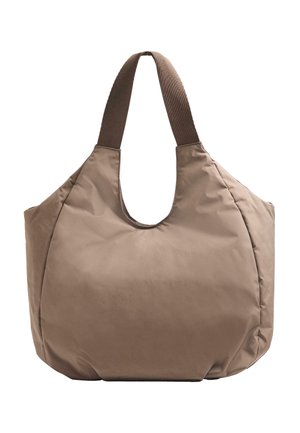 SHOPPER WITH CONTRASTING HANDLE  - Shopper - brown