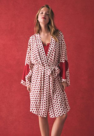 Rockett St George HEARTS SHORT - Bademantel - red/white polka dot