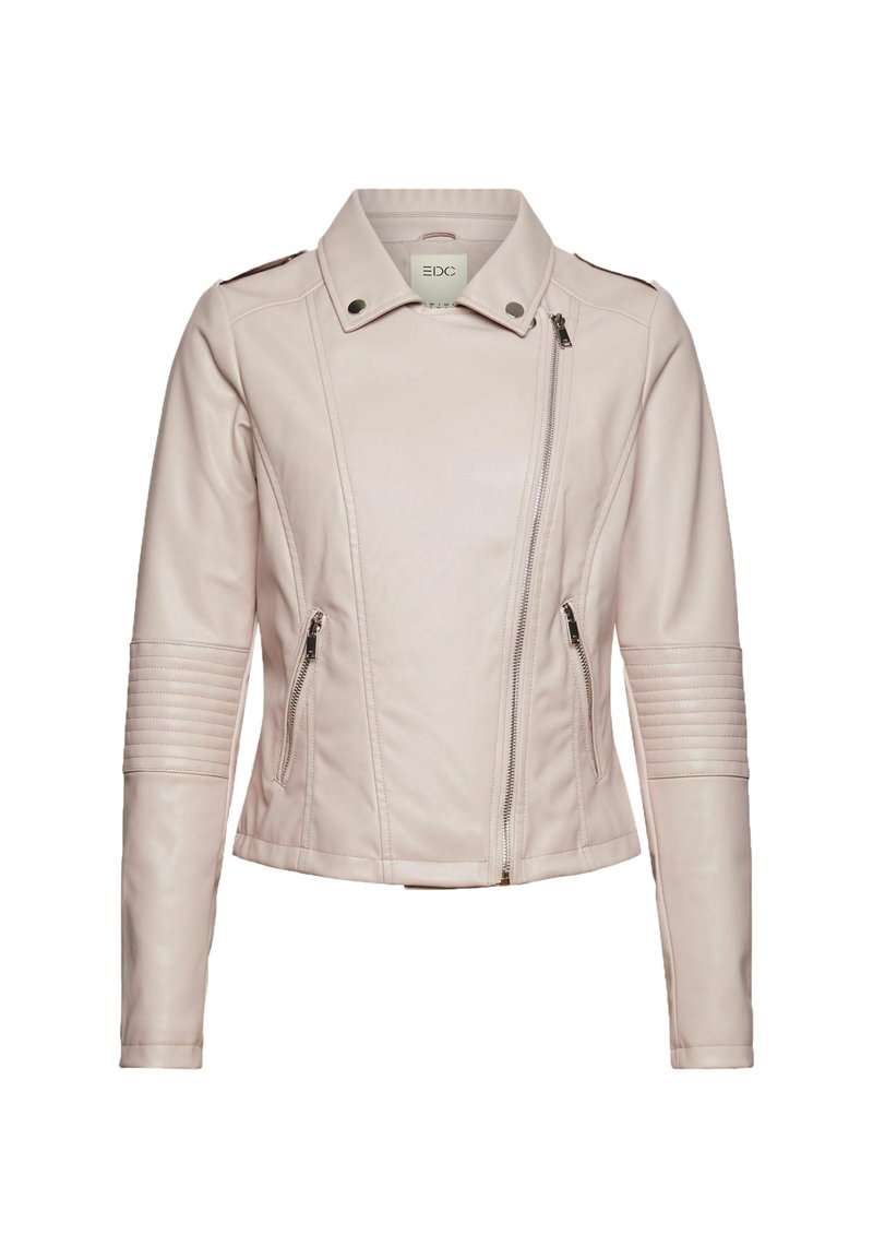Damen Leichte Jacken | edc by Esprit Kunstlederjacke dusty nude/grau - VJ07726 Damen Leichte Jacken | edc by Esprit Kunstlederjacke dusty nude/grau - VJ07726