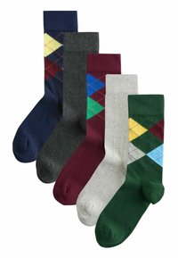 Unselected, blue red green argyle