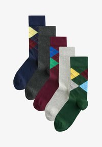 Unselected, blue red green argyle