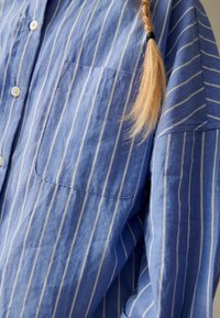Next OVERSIZED - Nööpidega pluus - blue stripe