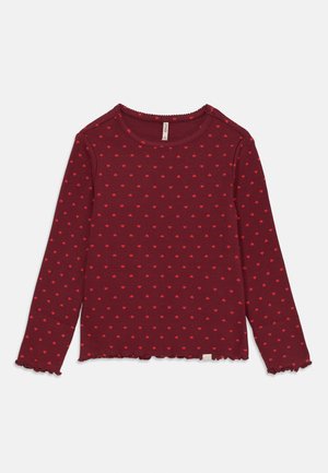 KMGTRINNY LIFE O NECK - Pikkade varrukatega topp - cabernet