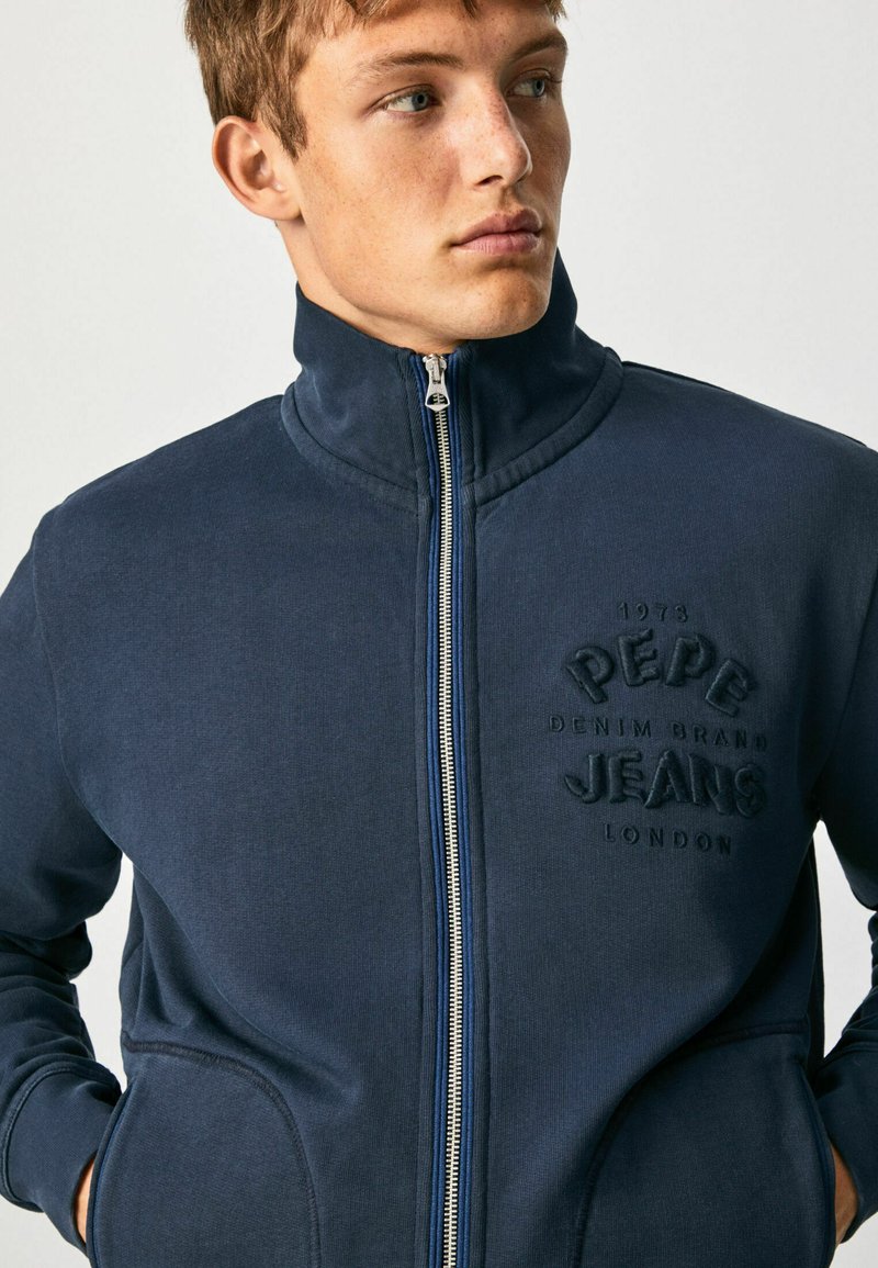 Pepe Jeans - Sudadera con cremallera - dark blue/azul marino - Zalando.es