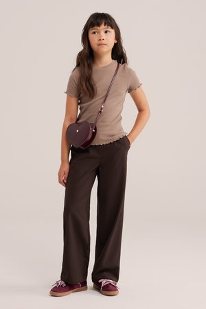 WE Fashion, Bukser - dark brown