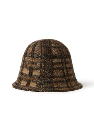 WITH CHECK PATTERN - Cappello - beige brown