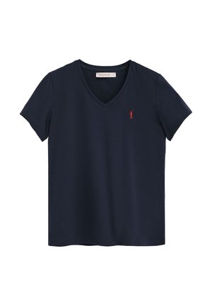 Polo Club, SHORT SLEEVE V NECK  - T-shirts basic - navy