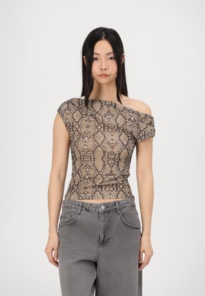 ASYMMETRIC  - T-shirt print - beige