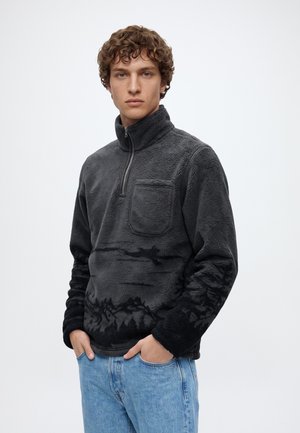 Jack & Jones, JORIBIZA HALF ZIP - Поларен пуловер - asphalt
