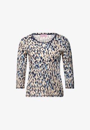 Betty Barclay, BETTY BARCLAY MIT RIPPENSTRUKTUR BASIC SHIRT - Jumper - dark blue beige