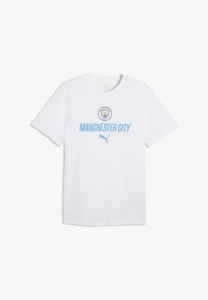 Puma, MANCHESTER CITY FTBLCULTURE T-SHIRT - Camiseta deportiva - white-team light blue