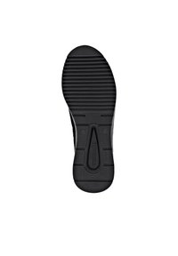 Semelle de chaussure en caoutchouc noir avec des rainures profondes et des cannelures horizontales pour une meilleure adhérence, portant le nom de la marque "remonte" embossé au centre.