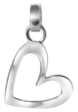 Lucardi OFFENES HERZ - Hanger - silver coloured
