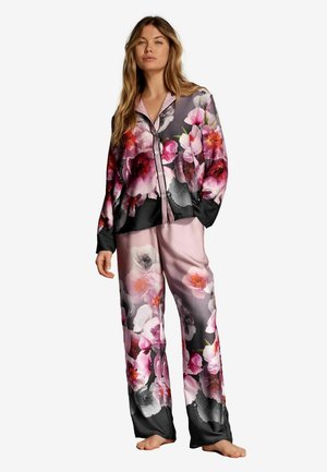 FLORAL BUTTON THROUGH - REGULAR FIT SET - Pyžamo - pink floral