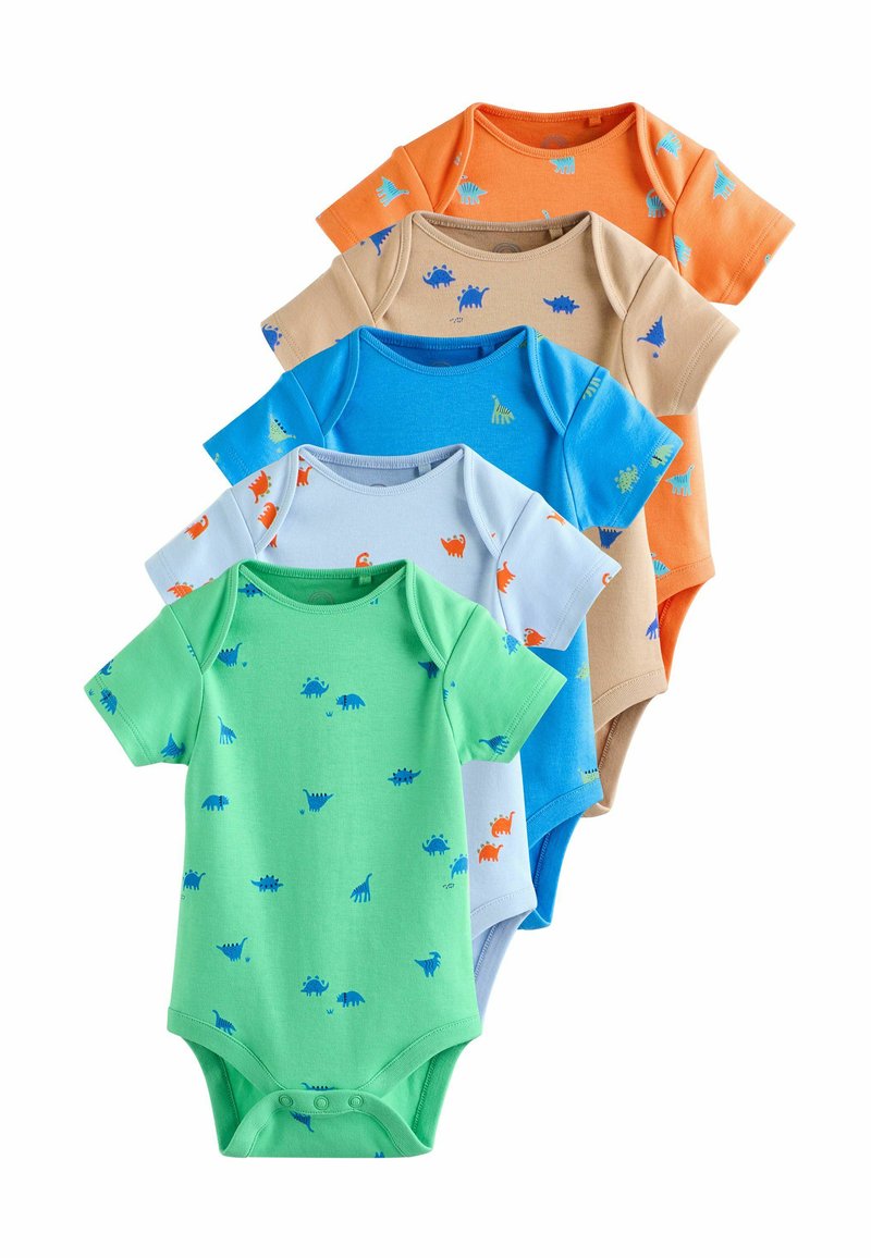 Next REGULAR FIT SHORT SLEEVE  5 PACK  . - Body - blue green red dinosaur print