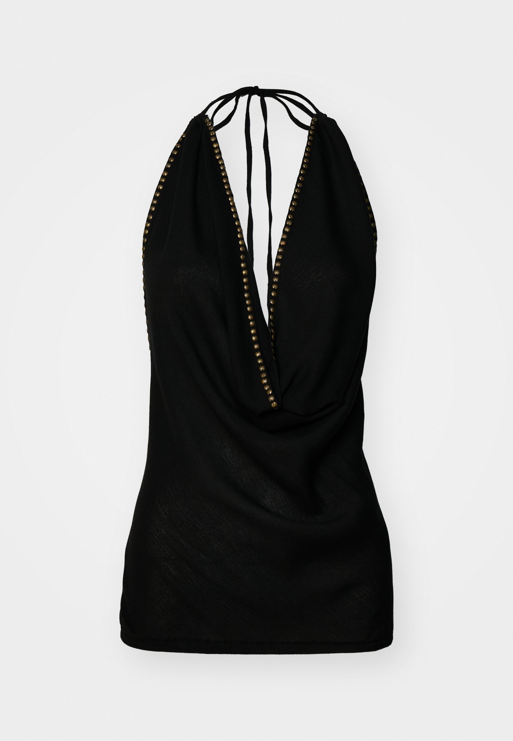 Jaded London TATIANA BACKLESS STUDDED - Blouse - black - Zalando.ie
