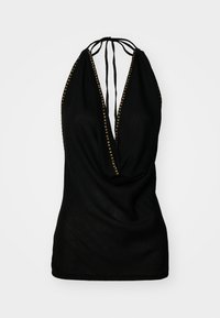 TATIANA BACKLESS STUDDED  - Bluza - black